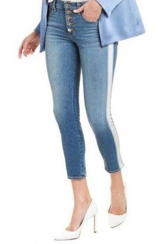 Veronica Beard  Debbie Skinny High Rise Stripe Jeans in Beacon Size 25 NWT