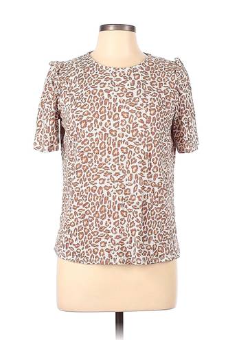 Nine West short sleeve animal print top