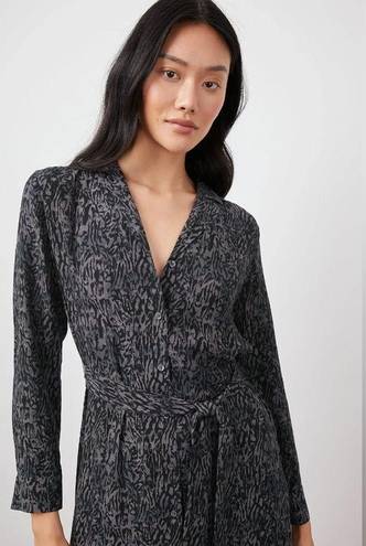 Rails  Beatrice Midi Dress in Charcoal Abstract Animal