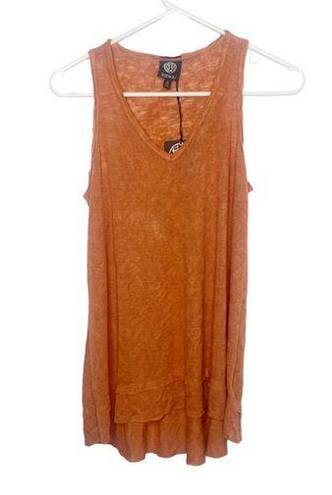 Bobeau  rust terracotta knit tank top lightweight size small NWT