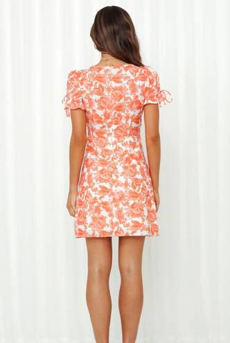 Hello Molly Camera Focus Dress Orange Small