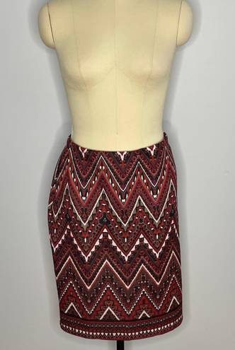 Dress Barn Pull On Geometric Pattern Skirt- Size XL