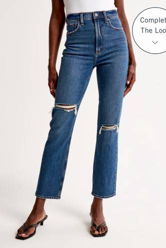 Abercrombie & Fitch Abercombie & Fitch Ultra High Rise Ankle Straight Jean