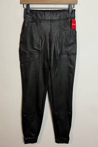 Spanx NWT - Faux Leather Jogger Pants Black