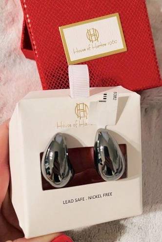 House of Harlow  Earrings Chrome Drops NWT!