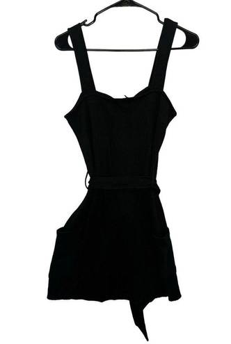 n:philanthropy Retro Jumper Dress Black Size S Belted with pockets BNWT