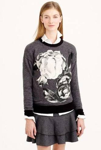 J.Crew  Oversize Sweatshirt In Exploded Floral