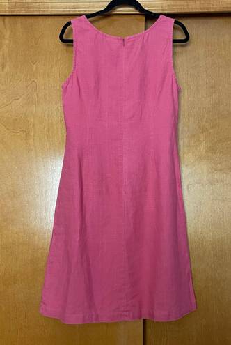 Patagonia Vintage Pink 100% Hemp Sleeveless Shift Dress Size 12