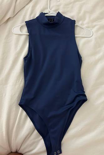 Forever 21 Navy Blue Turtleneck Bodysuit