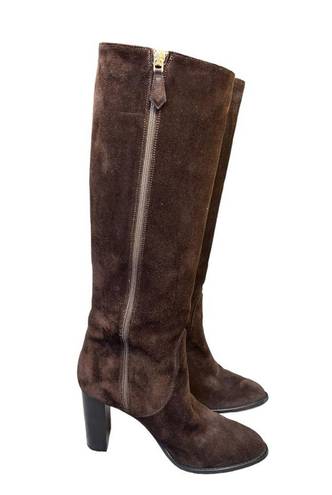 PARKE Marion  Dolly 85 Chocolate Brown Knee High Boots size 37