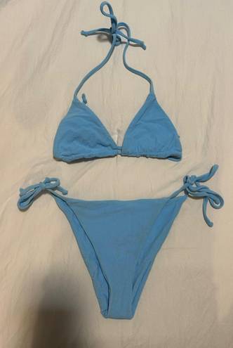 Daily Drills Blue String Bikini