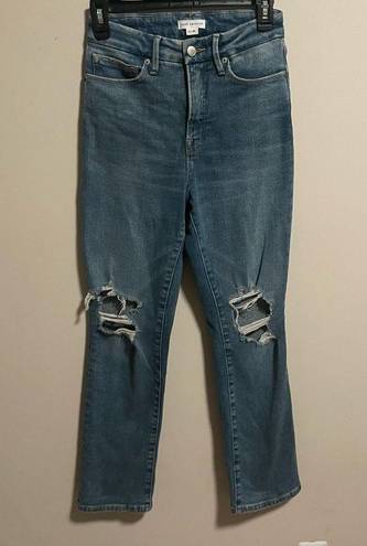 Good American  Good Vintage High Rise Distressed Straight Leg Jeans- Size 0 (25)