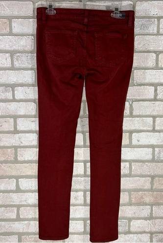 Paige  Skyline Skinny Jeans in Brick Size 28