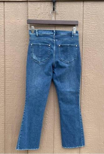 J.Jill  Womens Jeans Blue Denim Kick Flare Ankle Minor Distressing Stretch 4