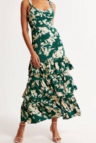 Abercrombie & Fitch Ruffle Tier Maxi Dress