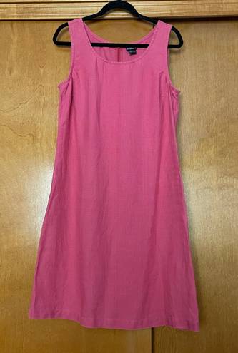 Patagonia Vintage Pink 100% Hemp Sleeveless Shift Dress Size 12