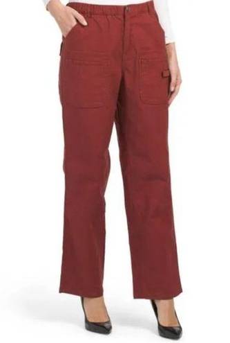 Free People Movement  Garnet Red Voyage High-Rise Cargo Women's Pants Size Small