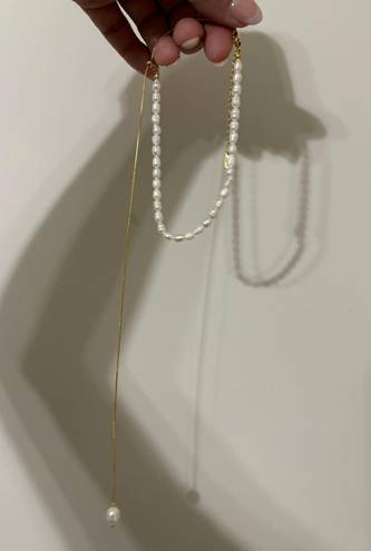 Kendra Scott Gold Pearl Necklace