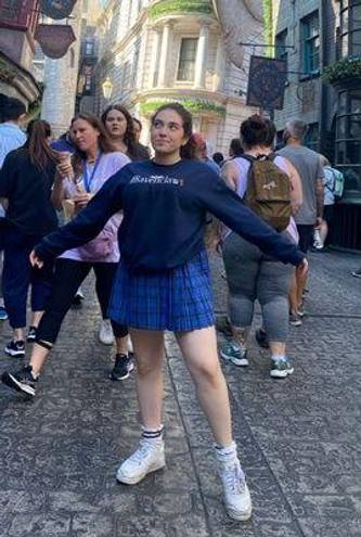 H&M Blue Schoolgirl Skirt