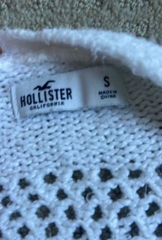 Hollister open white cardigan