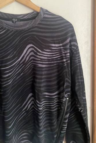 Rails Marlo Charcoal Watercolor Stripes Sweatshirt