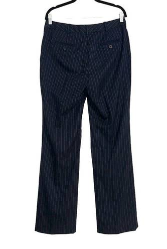 Brooks Brothers  Loro Piana Wool Caroline Fit Pinstripe Straight Leg Pants US 8