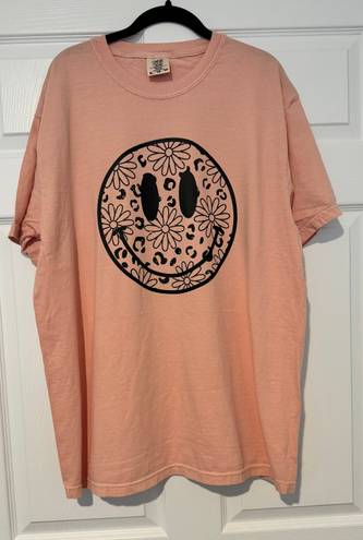 Comfort Colors Floral Smiley Shirt