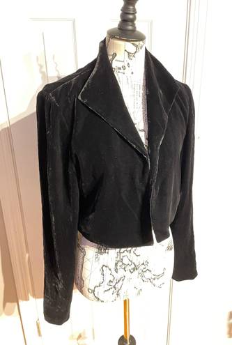 Dana Buchman NWOT Vintage Silk Velvet Crop Bolero Rave cover Formal Evening Party