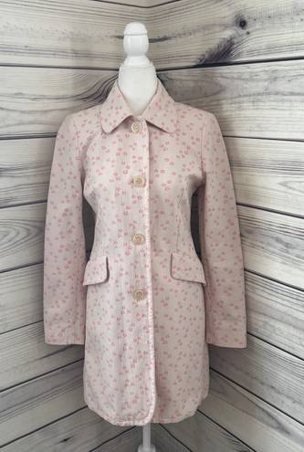 United Colors Of Benetton Vintage Pink Floral Jacket