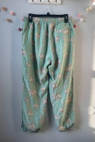 Supreme  Floral Silk Track Pant Mint Joggers