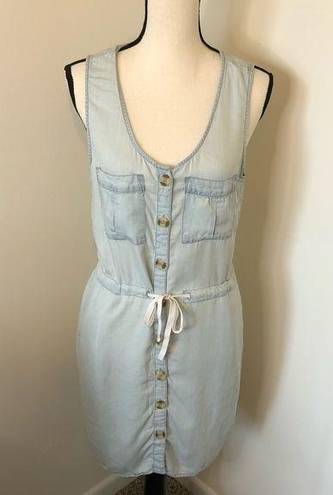 Harper  Chambray Button Down Mini Dress