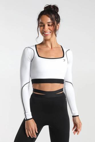 Gymshark Contrast Long Sleeve Crop Top