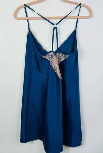 Frederick's of Hollywood  Baby Doll Royal‎ Blue Satin Size Medium