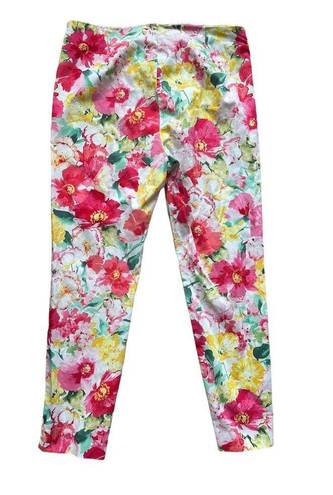 Polo  Ralph Lauren Women's Golf Floral Hawaiian Cropped Capri Zip Pants Size 10