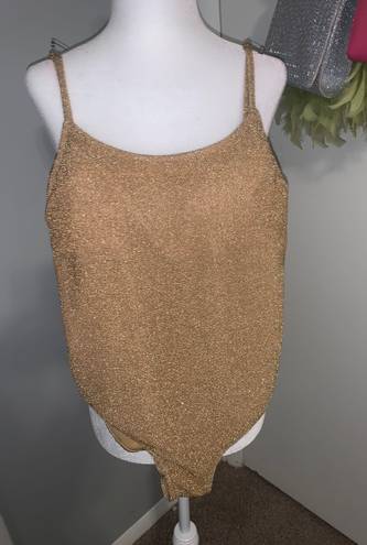 One Piece Glitter Gold