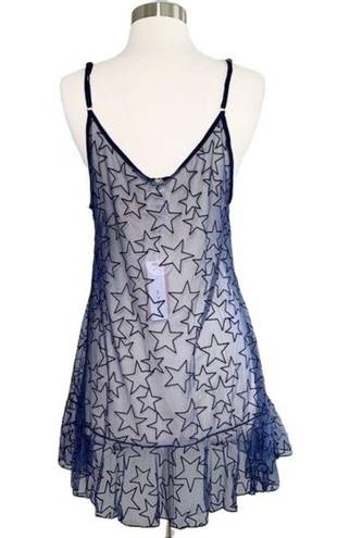 PilyQ  Starry Dress in Starlight Swim Coverup in Navy Blue Size M/L Medium Large