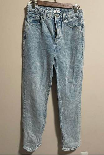 Good American  Good Boy Super High Rise Straight Fit Jeans Blue643- Size 2 (26)