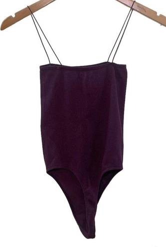 PacSun PS Basics by  Strappy Ribbed Seamless Bodysuit Purple Size Small