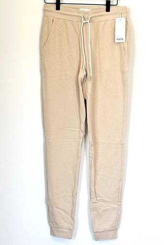 Mate the Label NWT  Cream Organic Terry Classic Jogger - M