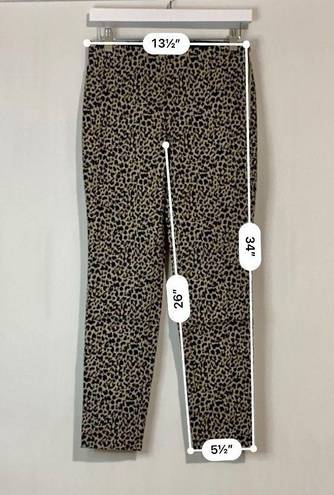 A New Day Women’s High Rise Skinny Ankle Pant Leopard Print Size 0 NWT