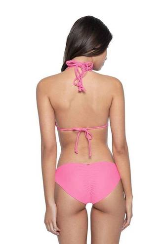 PilyQ New.  pink Isla full bikini bottom. Large.