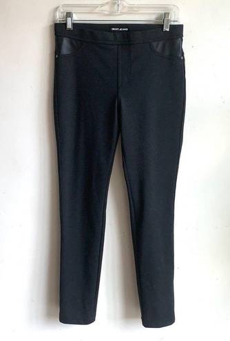 DKNY  Pull On Straight Leg Black Pants Leggings