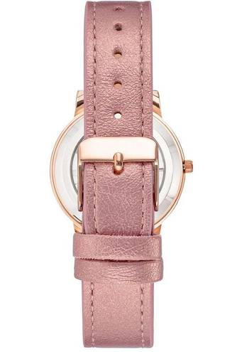 Juicy Couture NWT  Rose Gold & Pink Leather Band Rhinestone Watch