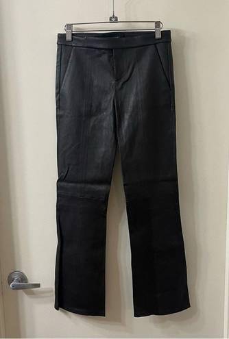 Equipment NWT  Femme Sebritte 100% Lamb Leather Crop Ankle Trousers Pants Size 2