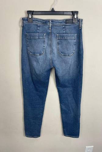 AG Adriano Goldschmied Adriano Goldschmied Vintage Stevie Ankle Button Up Slim Straight Ankle Jeans 28