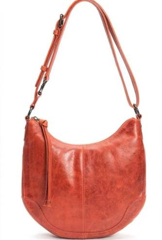 Frye  Melissa Small Scooped Hobo Bag in Burnt Orange