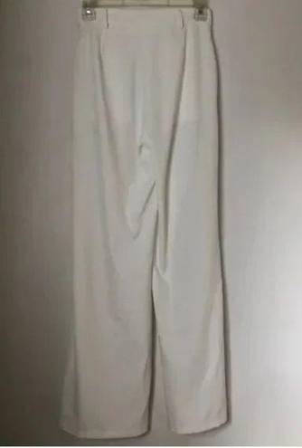 Princess Polly Huxley White Wide Leg Trousers 2