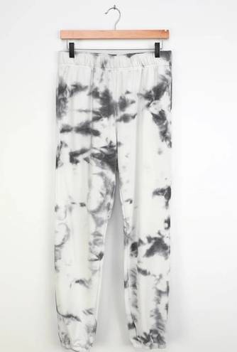 Lulus choose happy black tie dye sweats