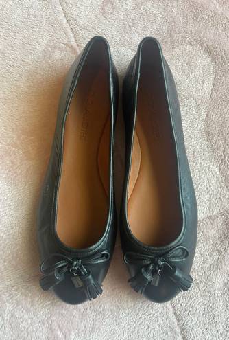 Coach Flatiron Leather Slip On Ballerina Flats women’s tassels