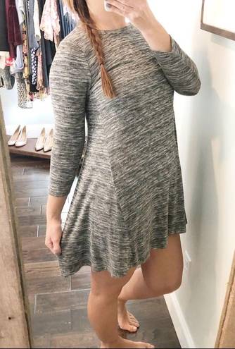 One Clothing  grey cozy soft knit skater dress